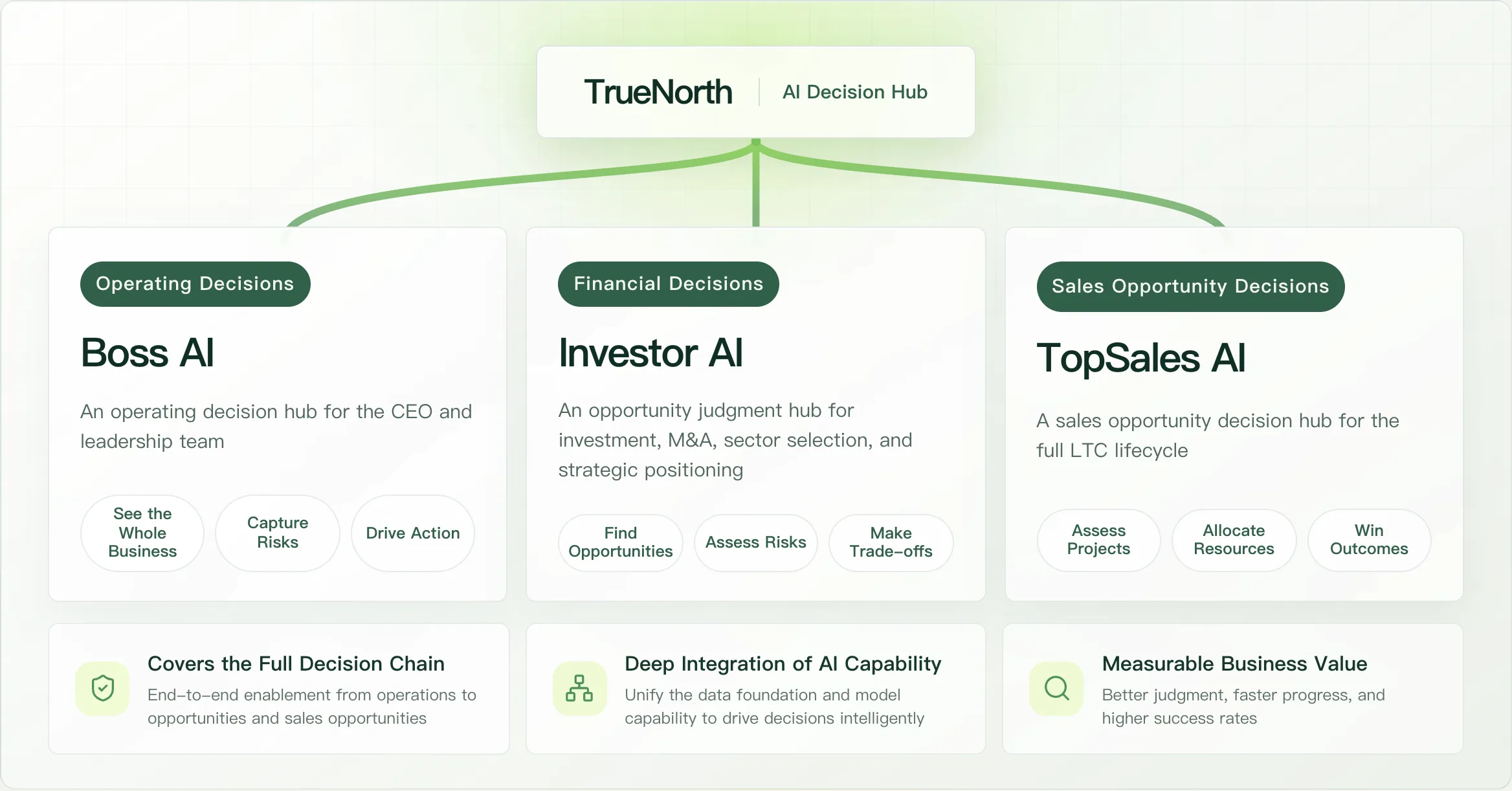 TrueNorth — Three core enterprise decision types